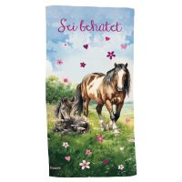 Überraschungs-Handtuch: Sei behütet