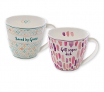 Set Tassen Gott segne dich + Saved by Grace