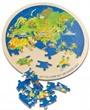 Holzpuzzle Weltkugel