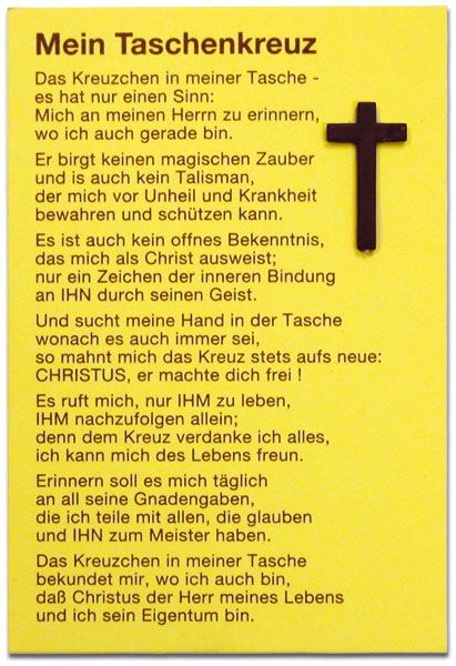 Mein Taschenkreuz