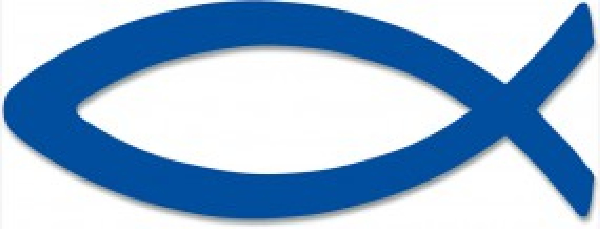 Fischaufkleber - blau