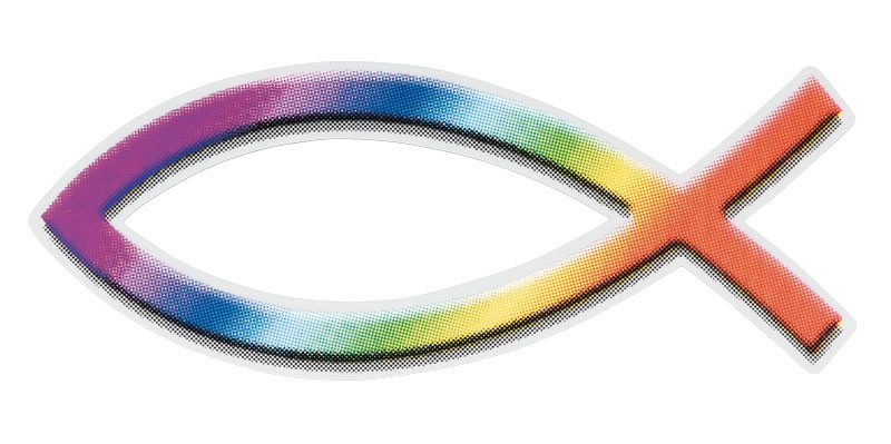 Aufkleber Regenbogenfisch (9 cm)