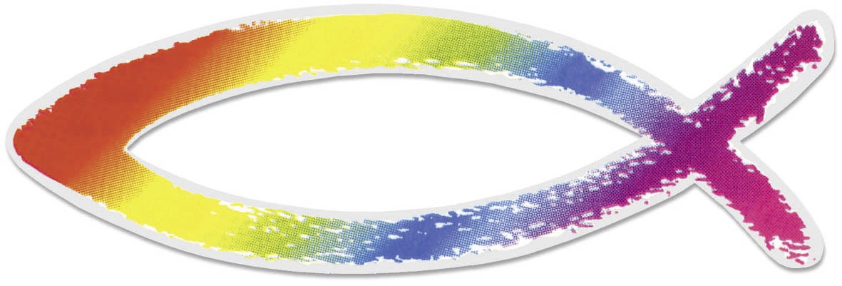 Aufkleber Regenbogenfisch (13 cm)