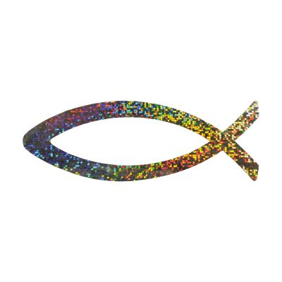 Aufkleber Magnetfolien-Fisch Regenbogen