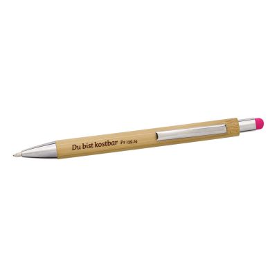 Kugelschreiber Bambus - pink
