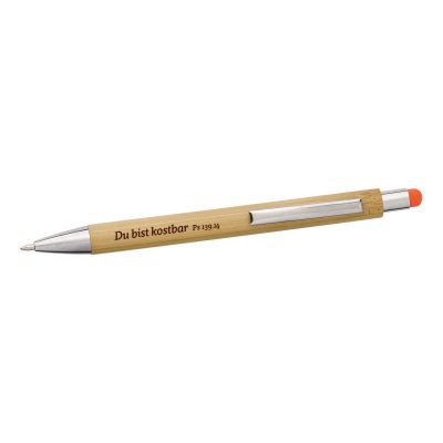 Kugelschreiber Bambus - orange