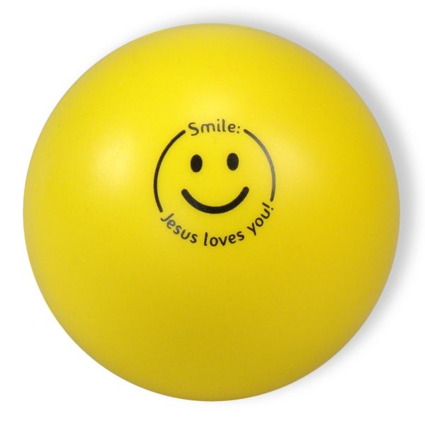 Smile - Jesus loves you - Softball (gelb)