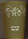 GELB Gott hat alle Kinder lieb - Kindertrinkbecher 