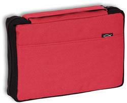 Bibel-Tasche Fisch groß - weinrot