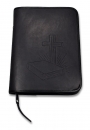 Bibelhülle Bibel/Kreuz/Strahlen Taschenbibel - anthrazit