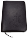Bibelhülle Bibel/Kreuz/Strahlen Standard - anthrazit