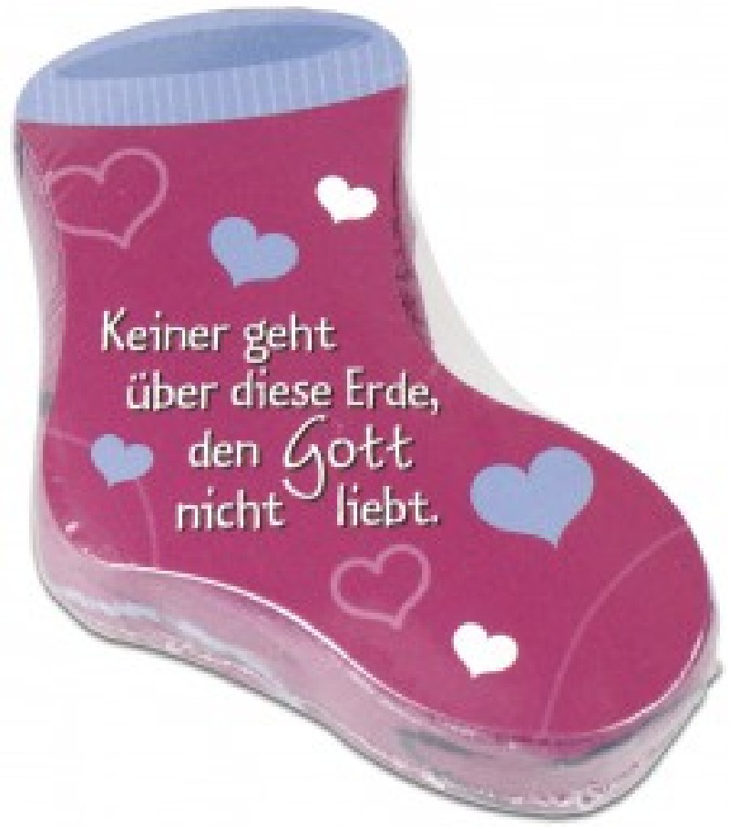 Sneaker-Socken "Keiner geht über diese Erde..." Mädchen, pink