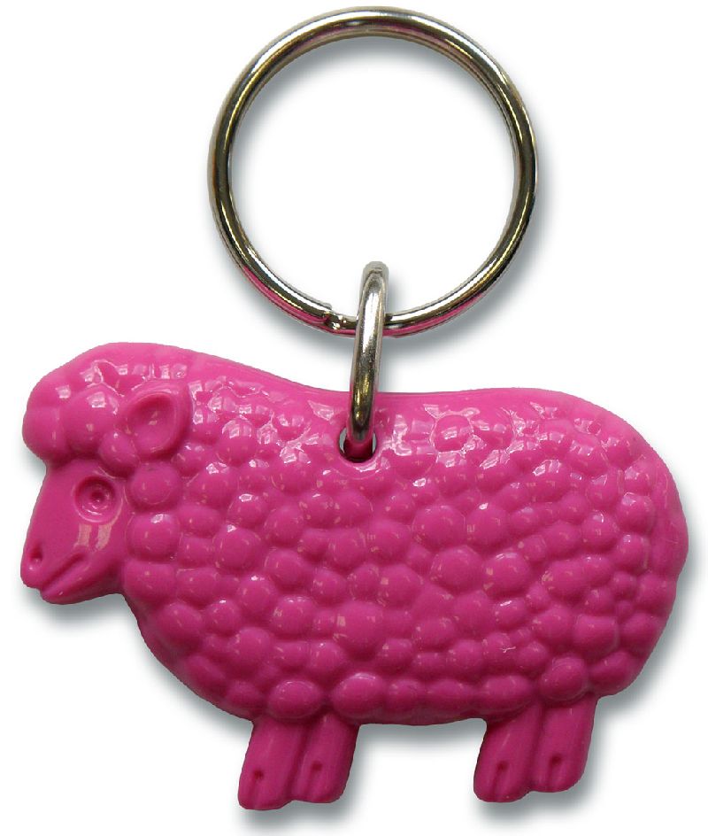 Schlüsselanhänger Schaf - pink