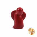 Handschmeichler Taschenengel aus Speckstein - rot