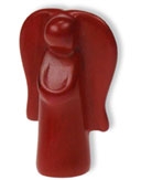 Schutzengel - Speckstein rot