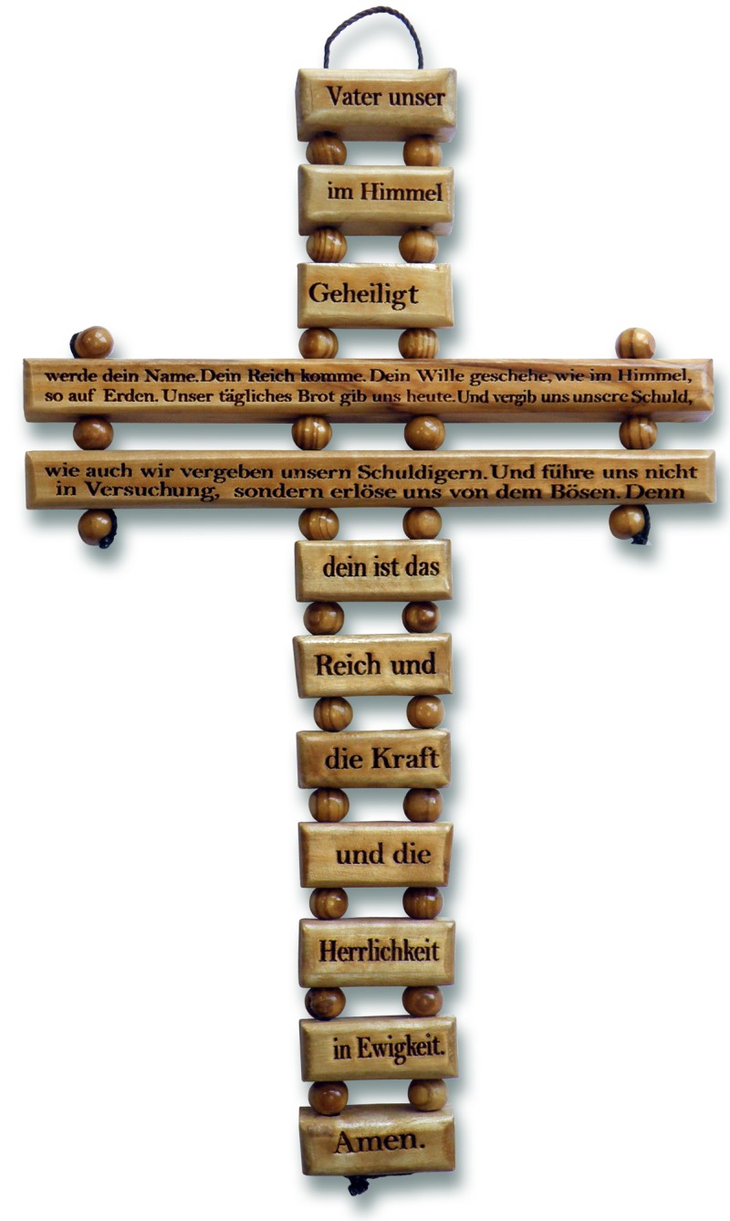 Holzkreuz Vater unser