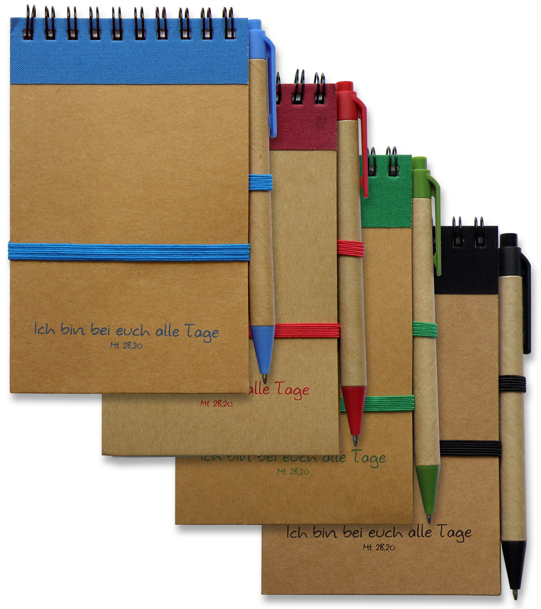 Ich bin bei euch alle Tage (Notizbuch mit Kugelschreiber) SCHWARZ|14,5 cm
