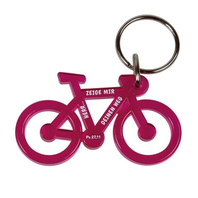 Schlüsselanhänger Fahrrad - pink