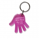 Und hältst deine Hand - Schlüsselanhänger (pink)