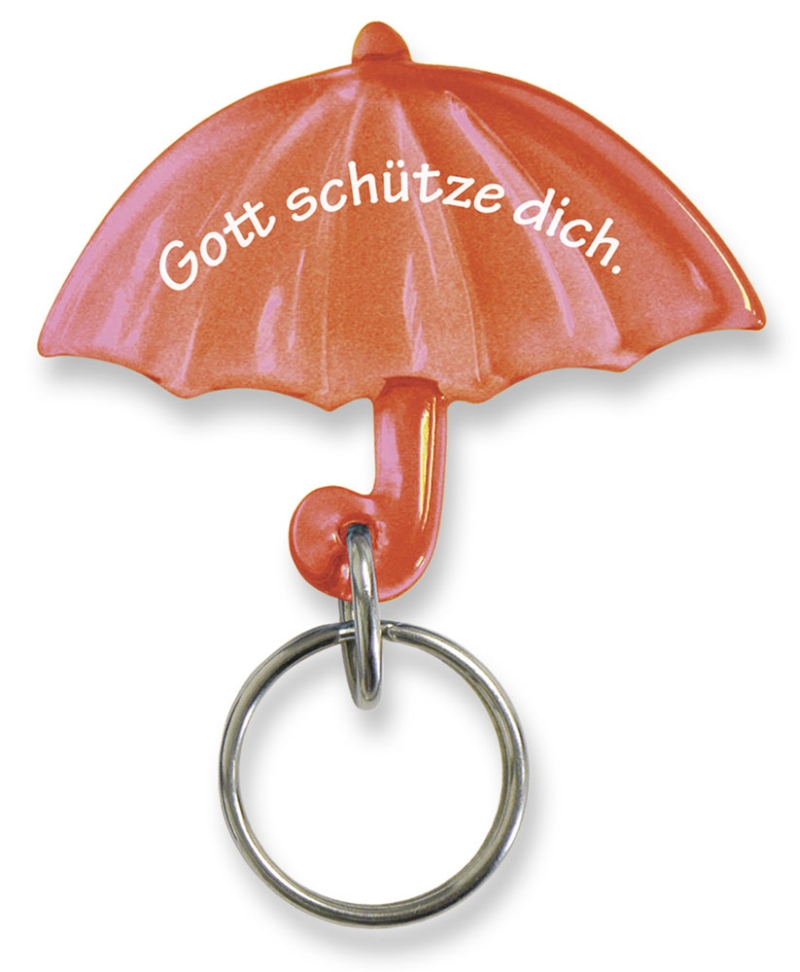 Schlüsselanhänger Schirm - rot