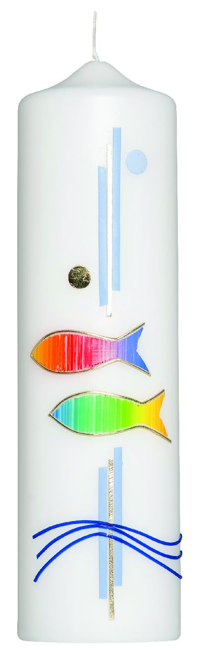 Kerze Regenbogenfisch