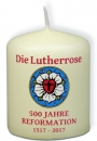 Kerze Lutherrose 6 cm