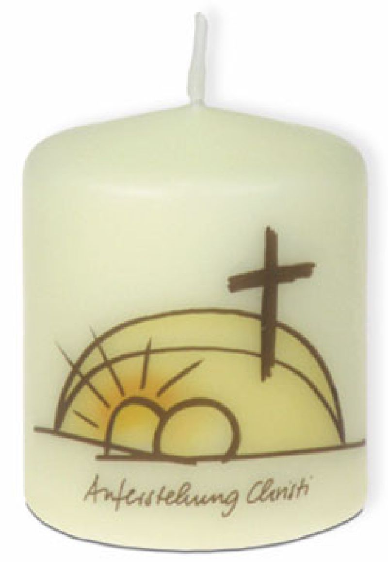 Kerze Ostermotiv