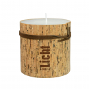 Kerze in Kork 7,5 cm Licht