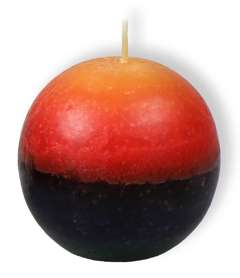 Regenbogenkerze Kugel - groß