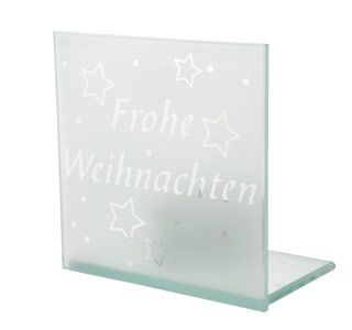 Glasständer Frohe Weihnachten