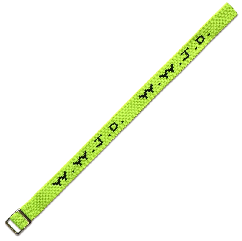 Armband WWJD neon-gelb