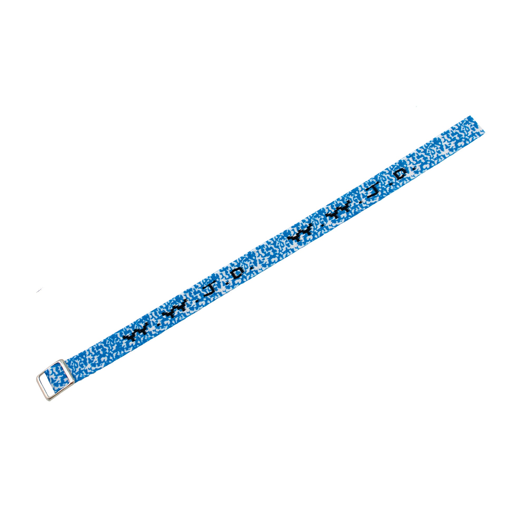 Armband WWJD blau/weiß