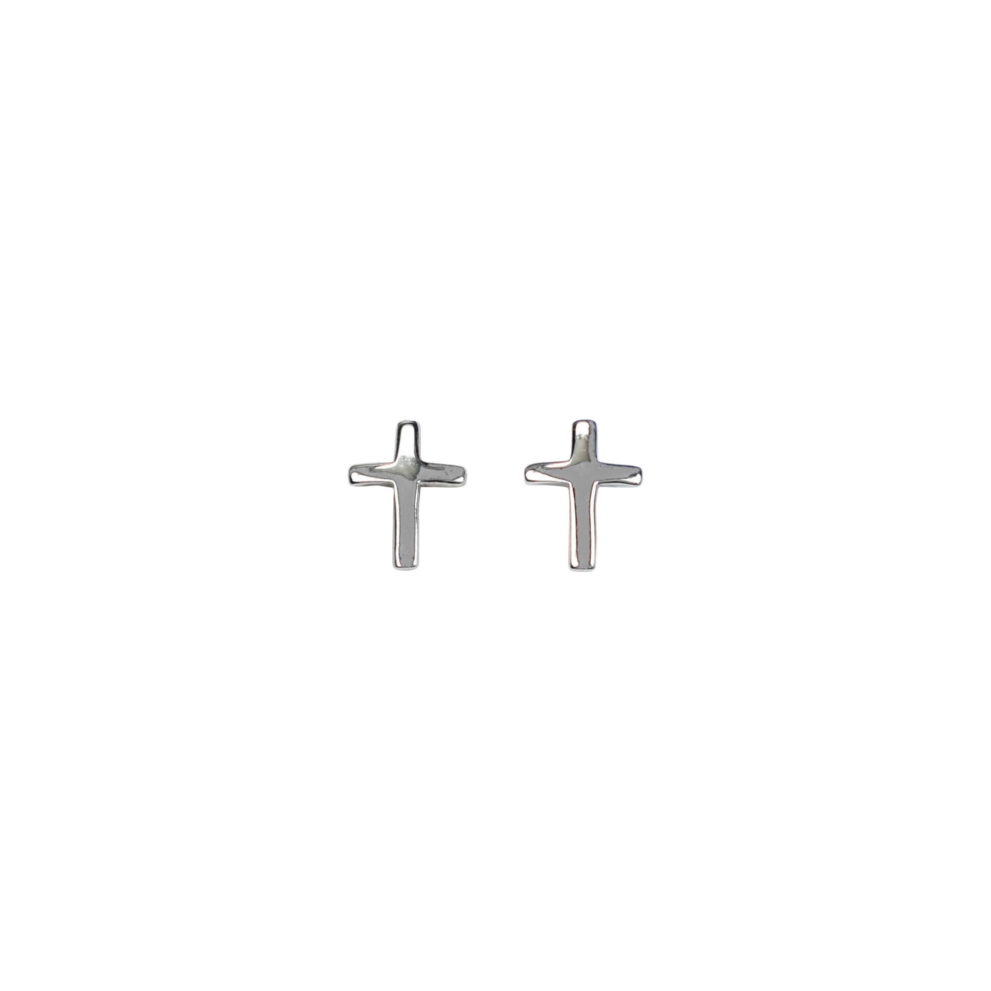 Ohrstecker Kreuz silber
