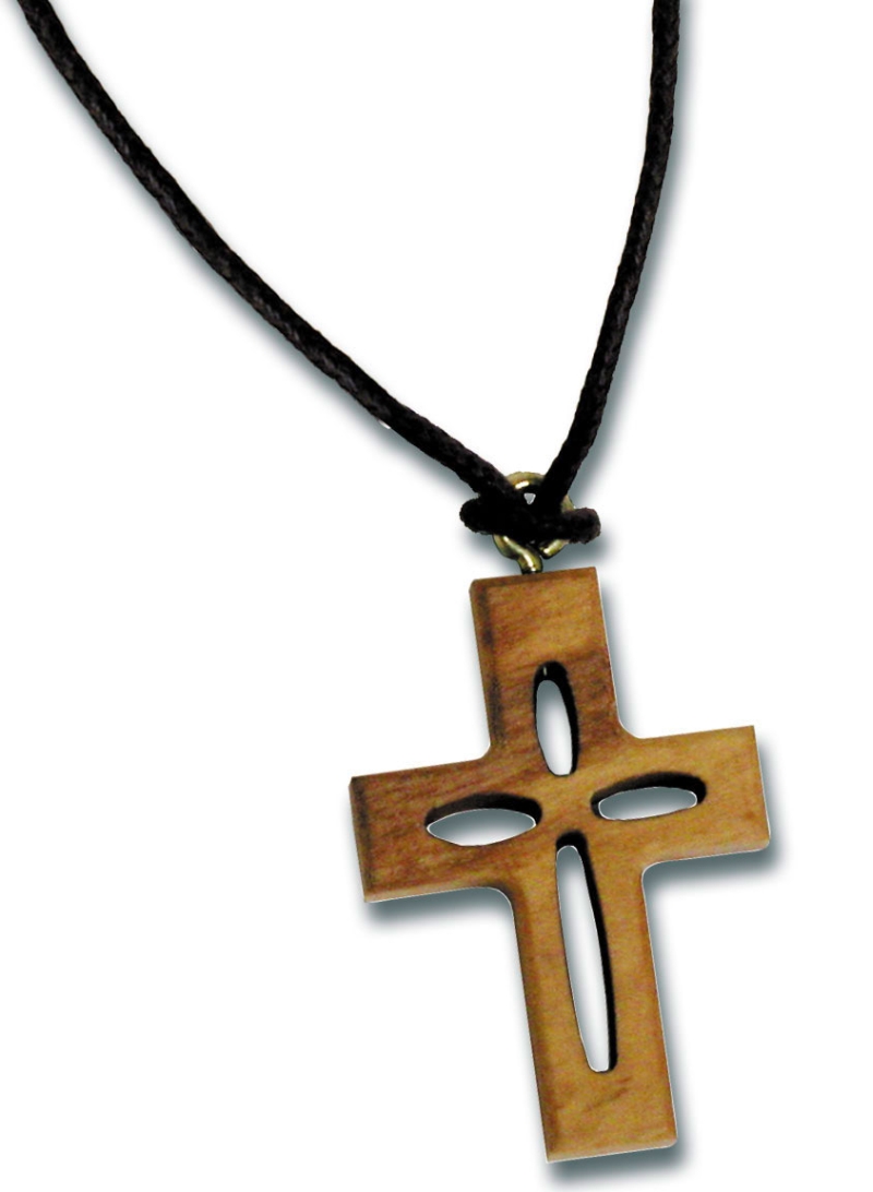 Halskette Holzkreuz