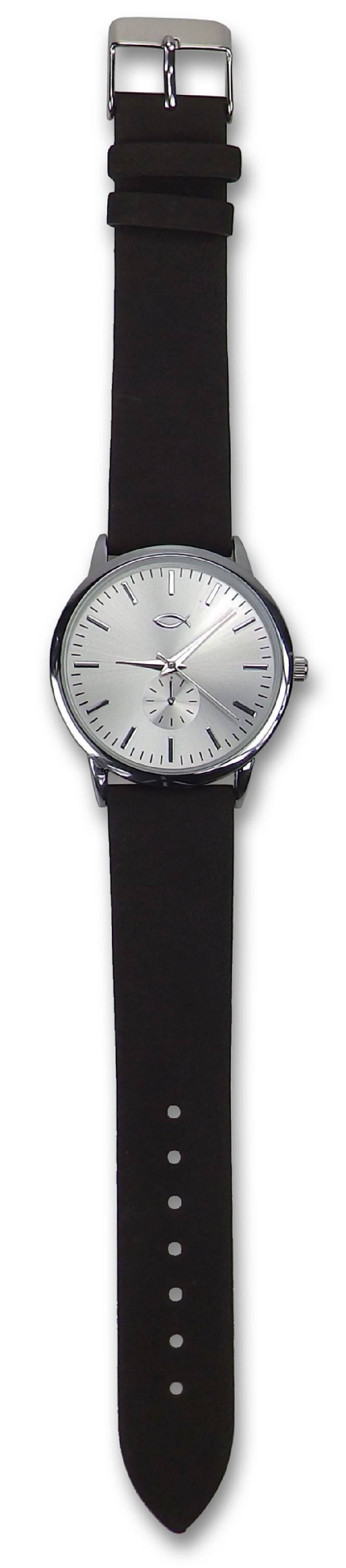 Armbanduhr Ichthys - silberfarben/dunkelgrau