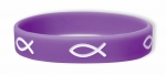 Gummiband Fisch lila
