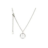 Halskette Kreuz im Ring silber