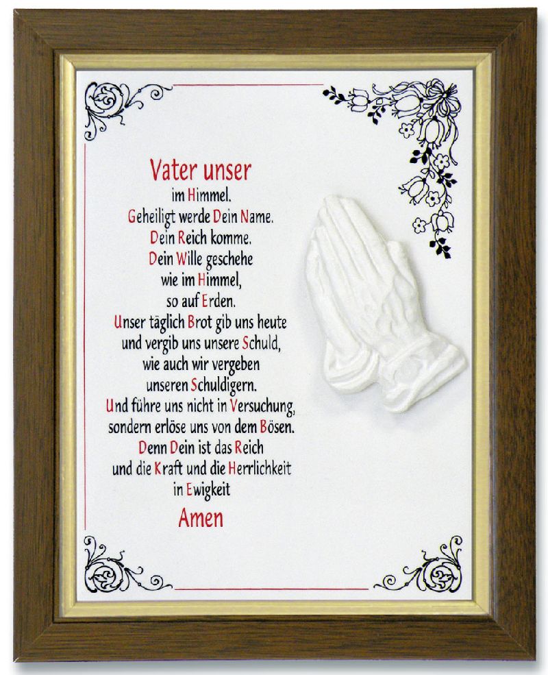 Keramikfliese Vater unser