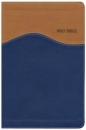 Holy Bible|New International Version, Tan/Blue, Italian Duo-Tone