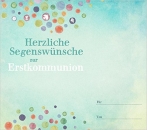 Segenswünsche zur Erstkommunion|zwei Einstecktaschen für ein Geldgeschenk oder einen Gutschein 