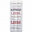 Vintage-Wandbild Korinther Vers