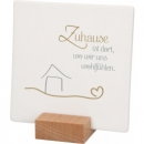 Zuhause - Porzellanrelief