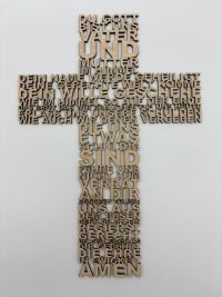 Vater unser Wortkreuz - ohne Sockel