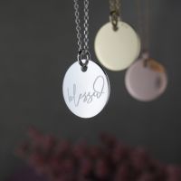 Kette mit Anhänger blessed vergoldet