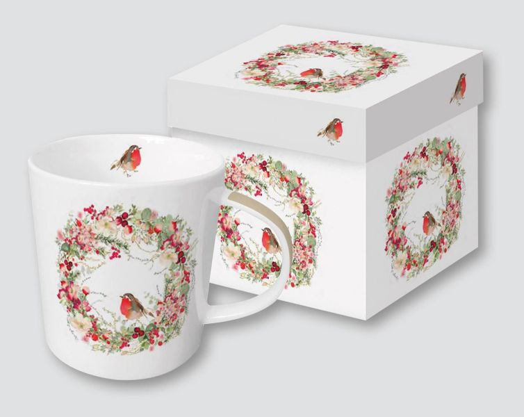 Tasse Weihnachtskranz