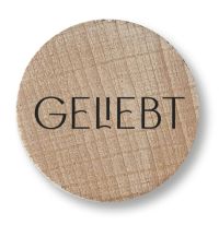 Holzmagnet - Geliebt