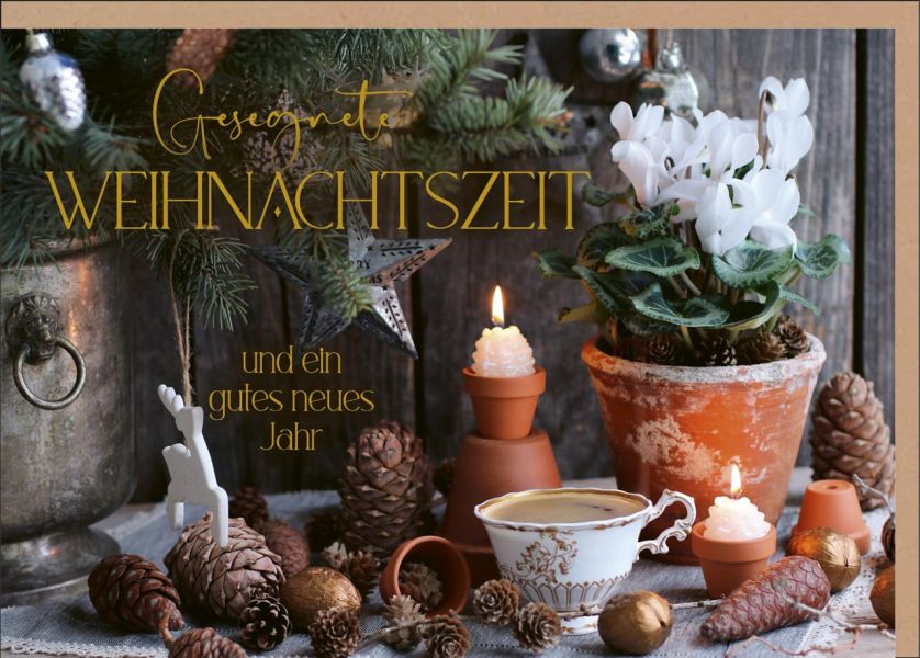 Faltkarte Gesegnetes Weihnachtszeit