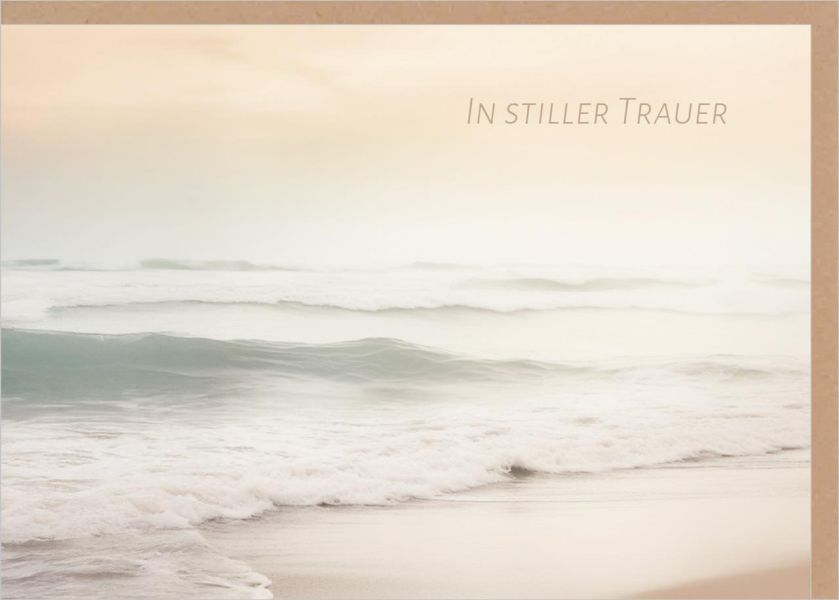 Faltkarte In stiller Trauer