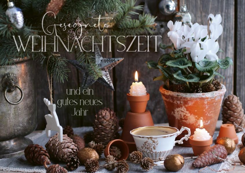 Postkarten Gesegnete Weihnachtszeit 12 Stück