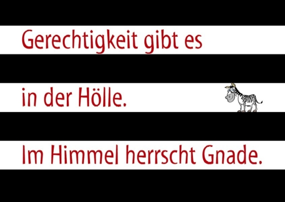 Postkarten Gerechtigkeit gibt es in der Hölle. - 10 St.